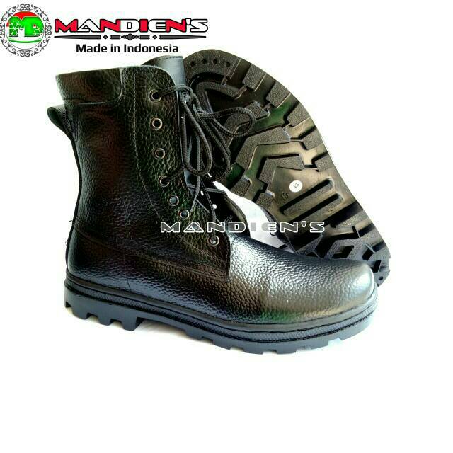 Mandiens  K.MIL Sepatu PDL Kulit Asli Motif Jeruk  PDL Tni Polri Linmas