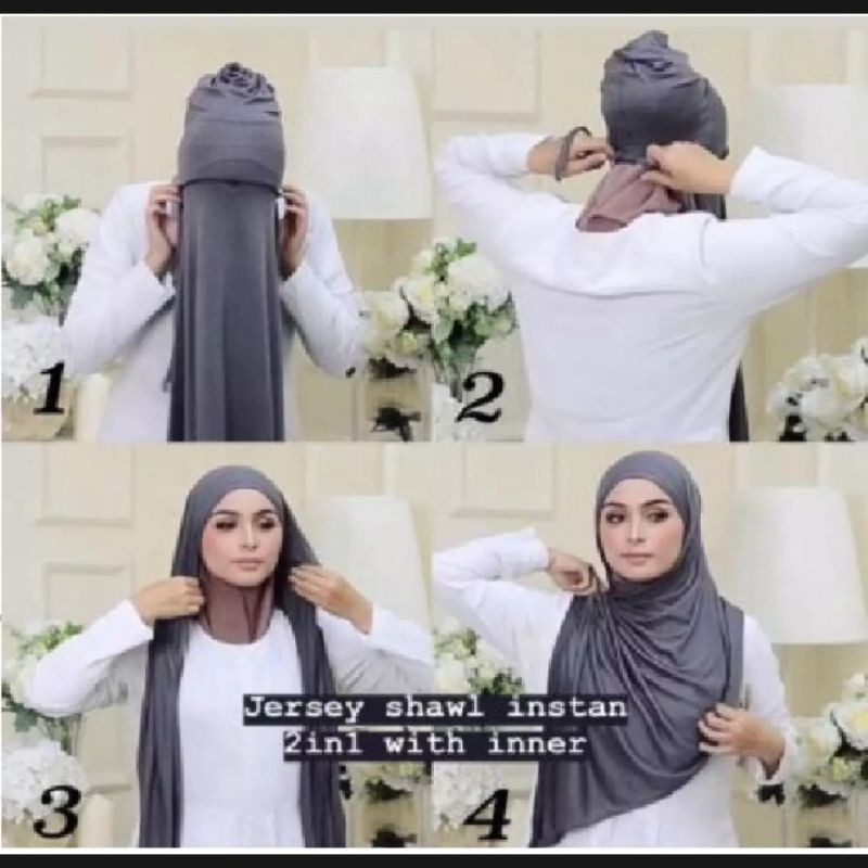 PASHMINA + INNER BOLAK BALIK 180CM×75CM BY DESMONDA HIJAB |Fashion