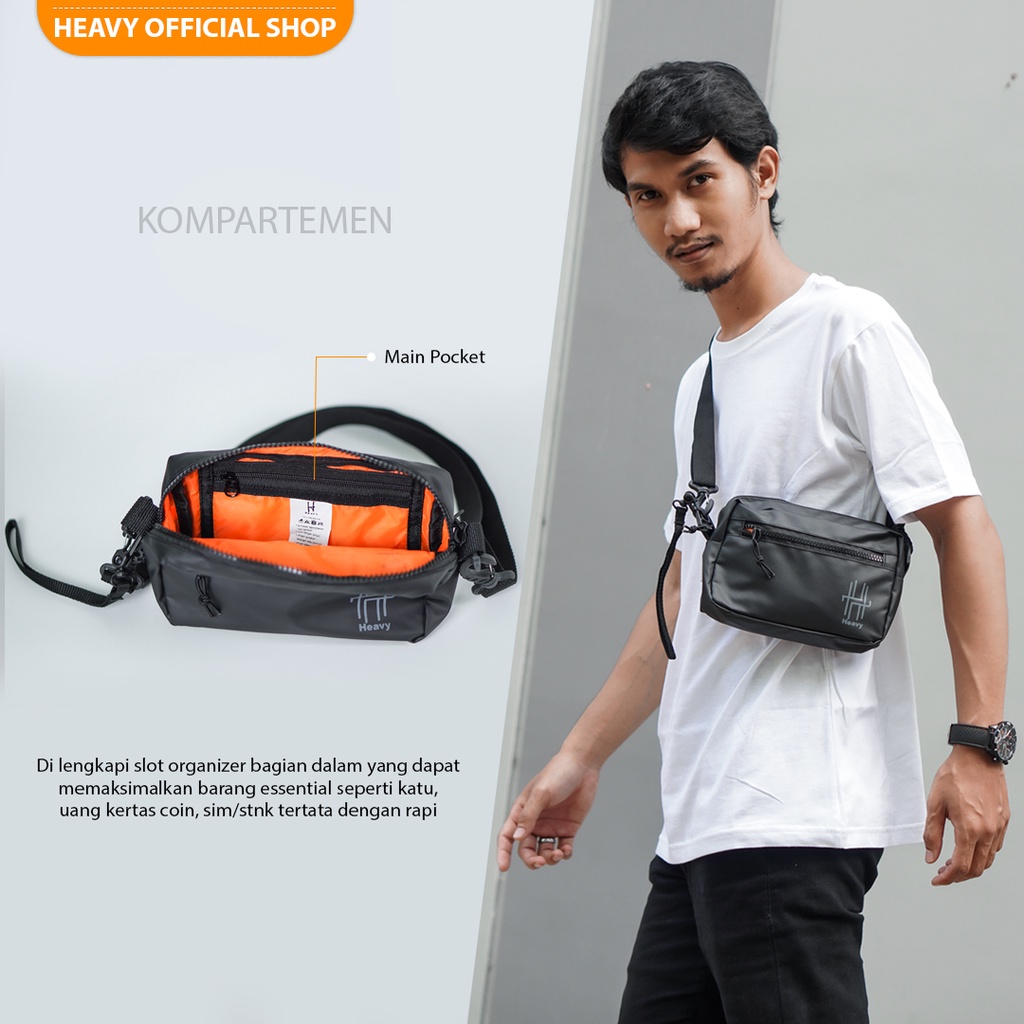 Heavy Official Shop | Handbag Clutch Heavy Premium Pouch bag | Tas Selempang Hp | Tas Handphone Slingbag Unisex