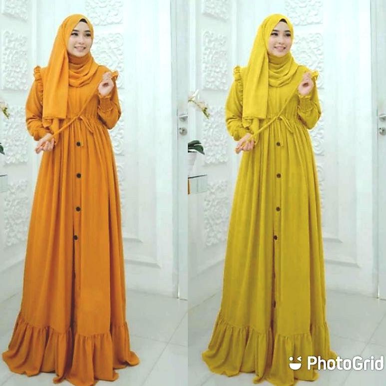 Gamis poloswanita muslim syari busui zalfa dress [DNK.27Jn22ᴺ]