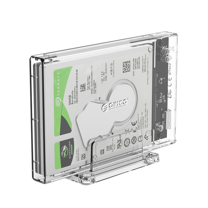 ORICO HDD Enclosure 2.5 Inch Transparent USB 3.0 with Stand - 2159U3