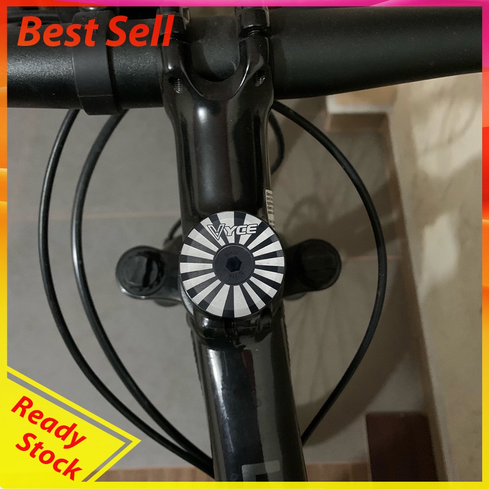 MTB Bike Headset Cover w/ Screw Road Bicycle Front Fork Tube Top Cap Covers