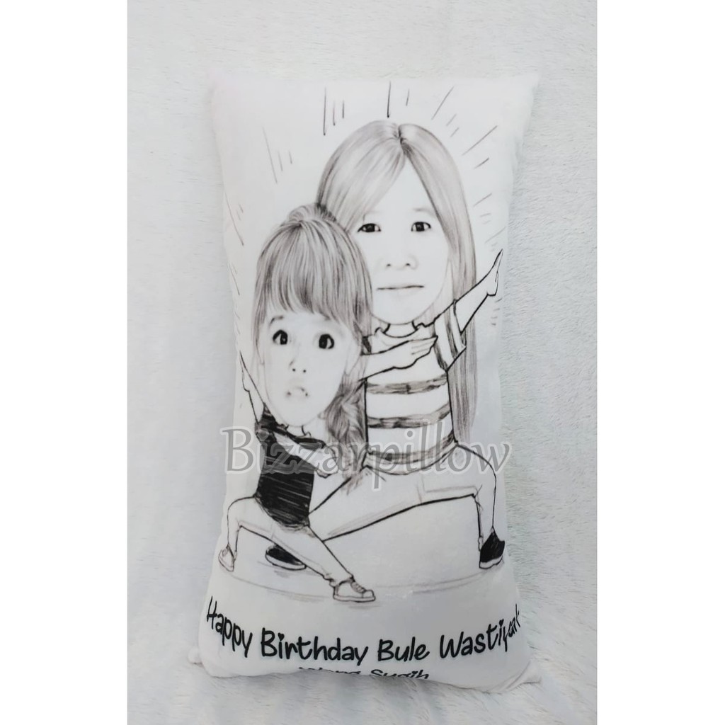 Bizzarpillow Bantal Foto Custom Fullprint 40x80 cm BZ024