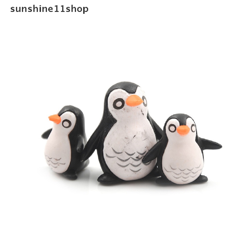 (SHO) 5pcs Miniatur Penguin Untuk Dekorasi Taman / Rumah Boneka DIY