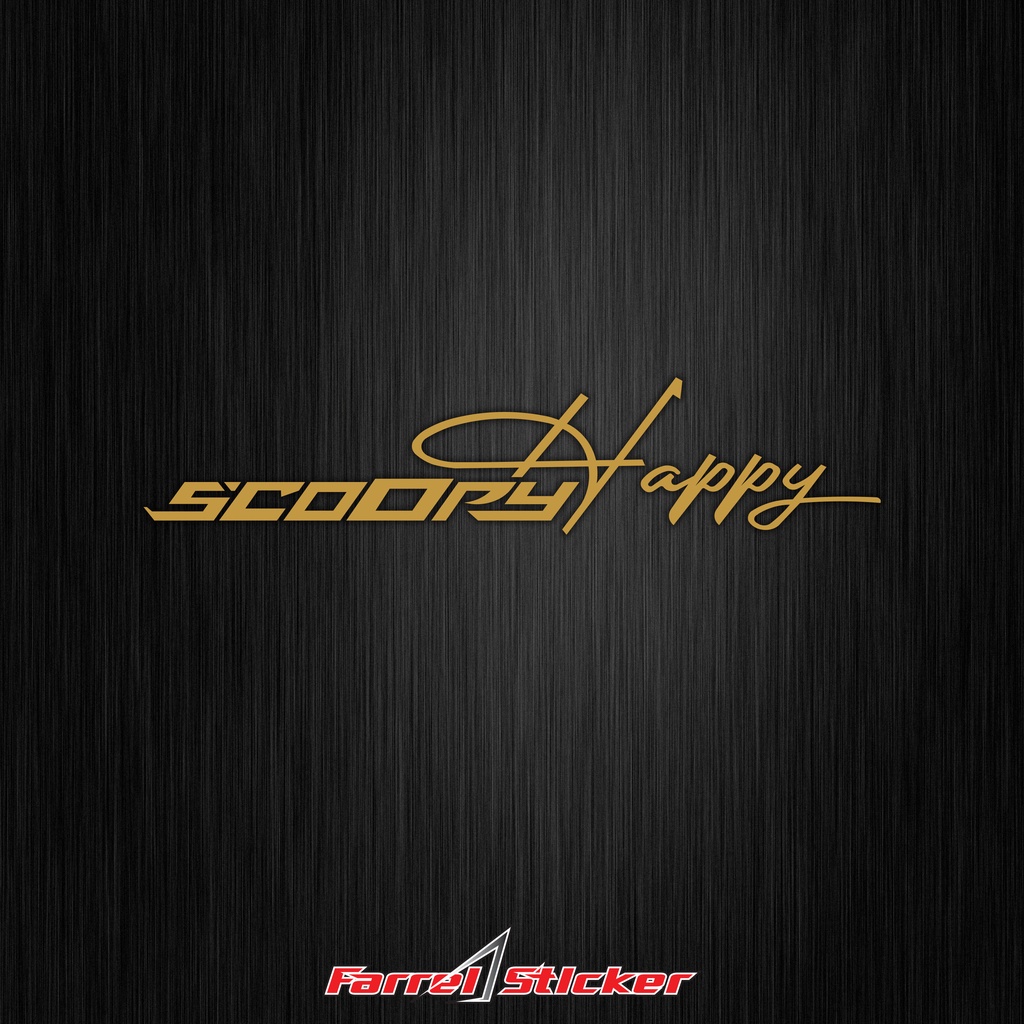 STIKER SCOOPY STICKER SCOOPY HAPPY