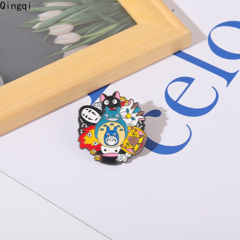 Bros Pin Enamel Karakter Anime Faceless Male My Neighbor Totoro Untuk Koleksi Anak