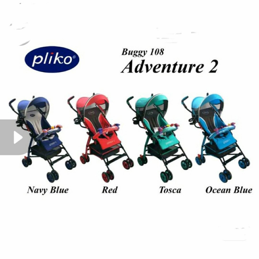 BABY STROLLER PLIKO 106 107 108 WINNER TECHNO ADVENTURE 2 KERETA DORONG BAYI PLIKO