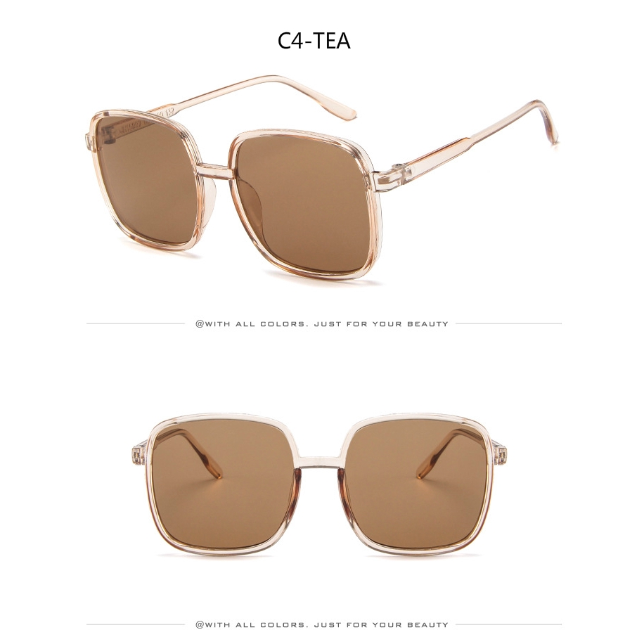 Fashionable Korean style trendy square street style sunglasses for men and women