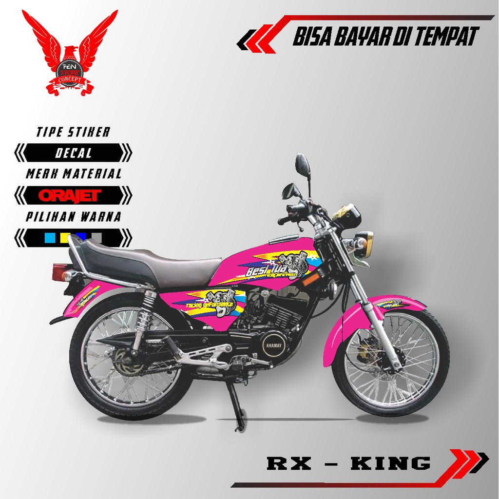 Jual Decal RX King Pink Termurah Indonesia Shopee Indonesia