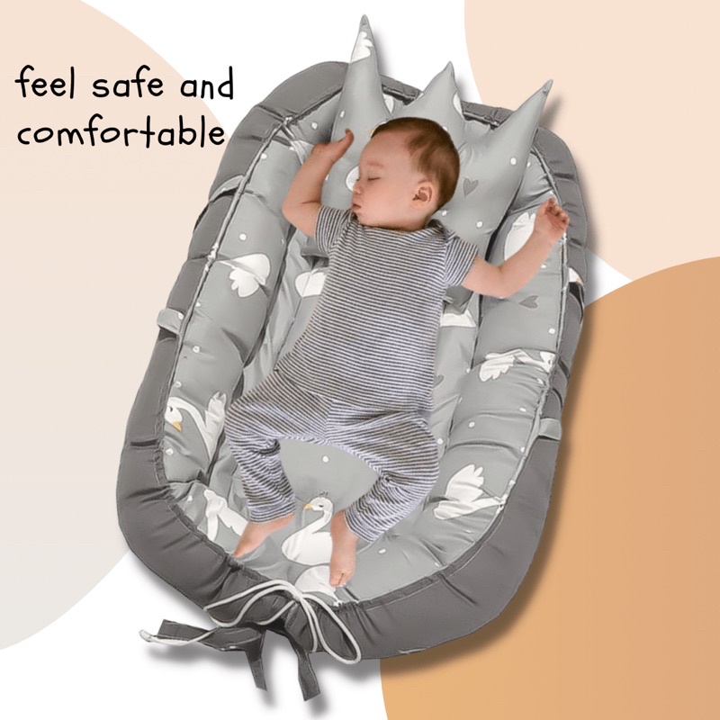 Babynest - Kasur bayi perahu/ tempat tidur bayi/ perlengkapan bayi (FREE TAS)