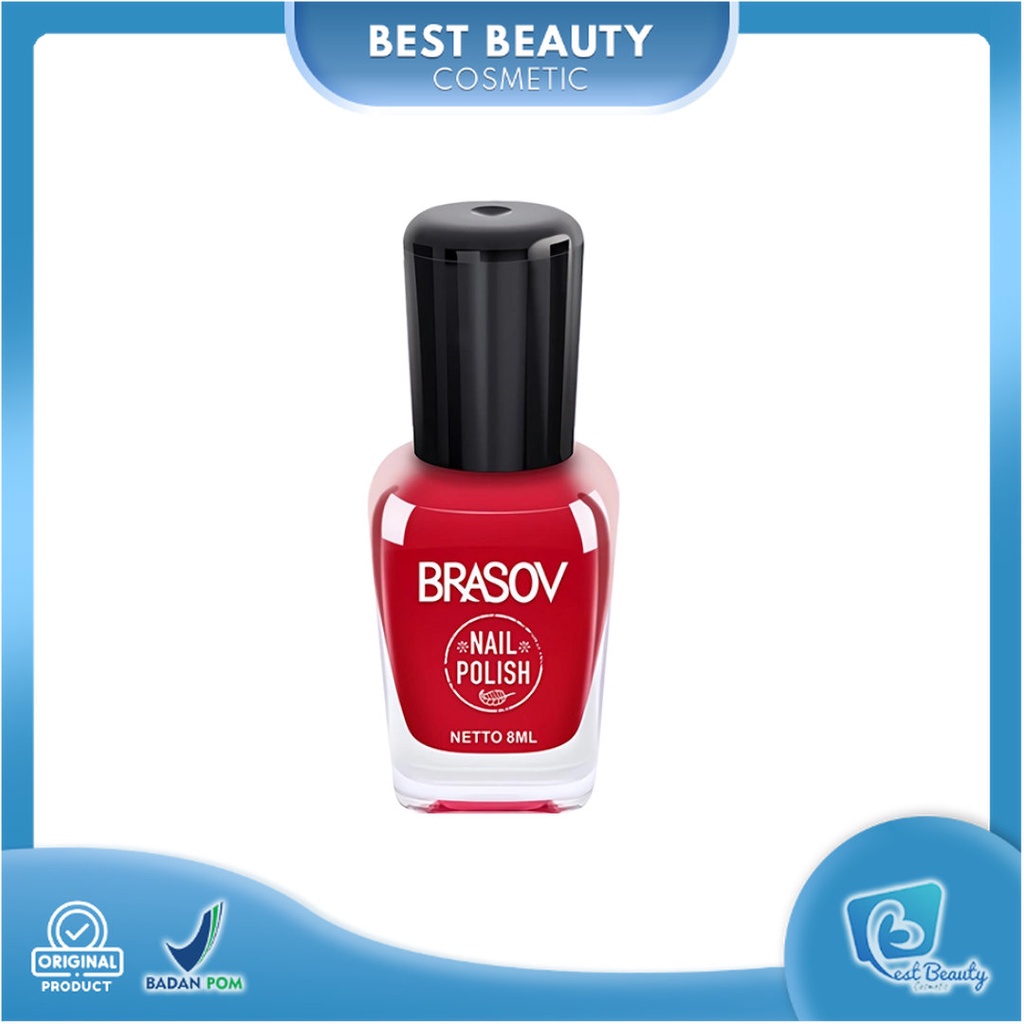 ★ BB ★ BRASOV Kutek - Cat Kuku - Red Nail Polish 8 ML - Kutex - BPOM