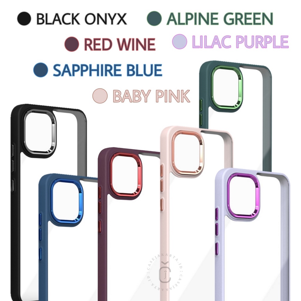 IPHONE 7G 8G SE 2020 7 PLUS 8 PLUS XR X XS XS MAX 11 11 PRO MAX 12 12 PRO 12 PRO MAX 13 13 PRO 13 PRO MAX - NEOHYBIRD CASE PREMIUM ACRYLIC SQUARE LENS CHROME