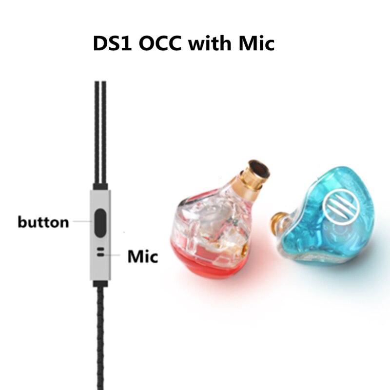 BGVP DS1 Noise Canceling Headphone Hifi DJ Hybrid Technology In Ear Monitor High Fidelity MMCX Earphone