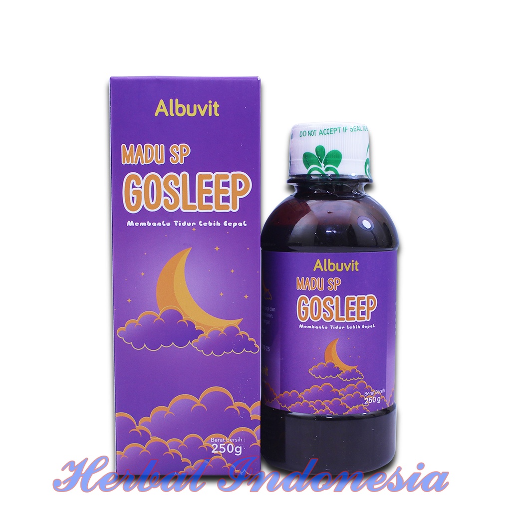 Madu Albuvit SP GOSLEEP 250g - Membantu Tidur Lebih Cepat - Insomnia - Go Sleep