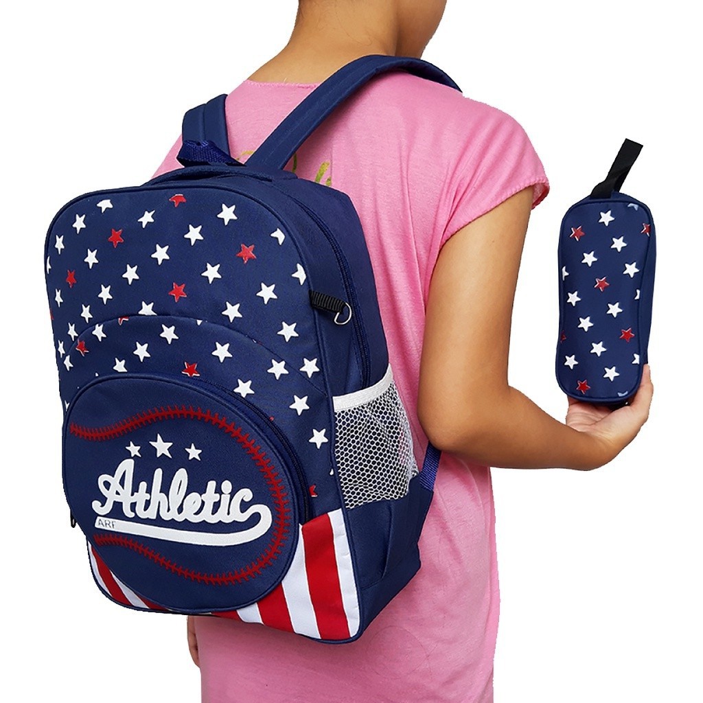 BDKR_TAS - TAS ANAK / TAS RANSEL ANAK / TAS SEKOLAH / TAS ANAK MOTIF BASEBALL / BACKPACK KOREAN