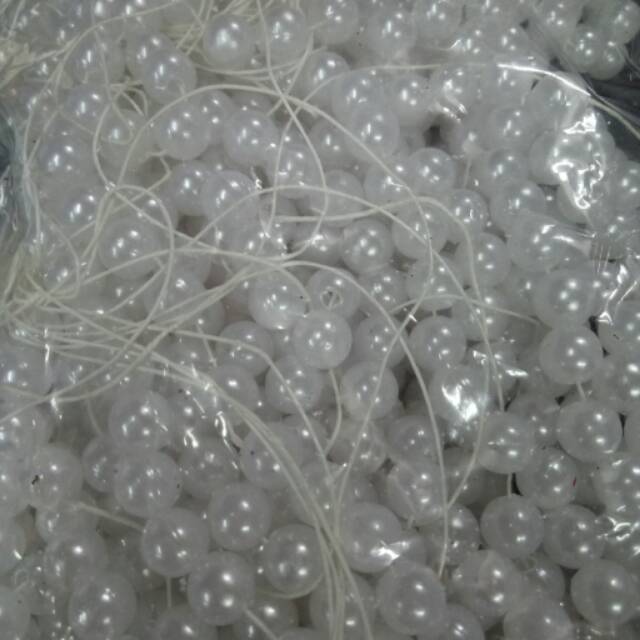 mutiara mutsin ringan hiasan baju aksesoris bahan craft