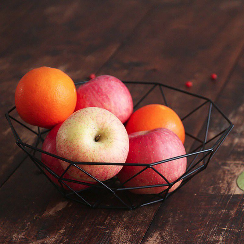 keranjang buah besi wadah buah mangkuk piring tempat buah hiasan meja