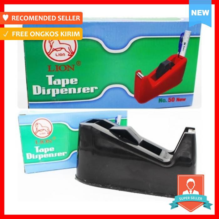 

Tempat Isolasi Tape Dispenser 1 Inch Lion No 50 - Pengikat & Perekat - Selotip & Double Tape