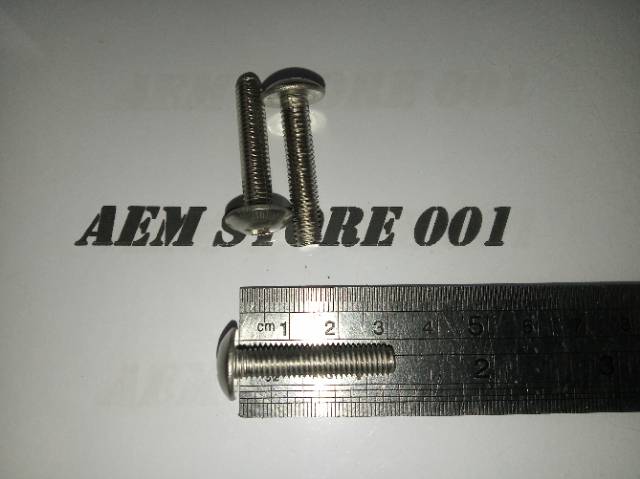 Baut JT M6 X 30 (3cm) stainless 304