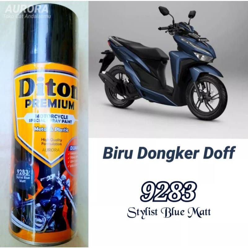 Pilok Pylox Cat Semprot Diton Premium Stylist Blue Matt 9283 Biru Gelap Dongker Dop Dof Doff 400ml