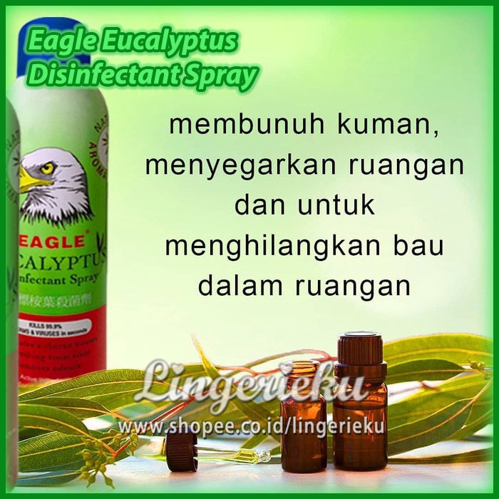 Eagle Eucalyptus Disinfectant Spray Cairan Semprot Disinfektan Anti Kuman Bakteri - Jabodetabek Saja