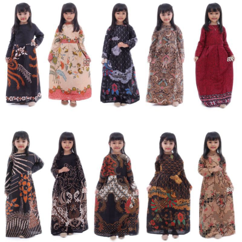 Baju Gamis Batik Anak Perempuan
