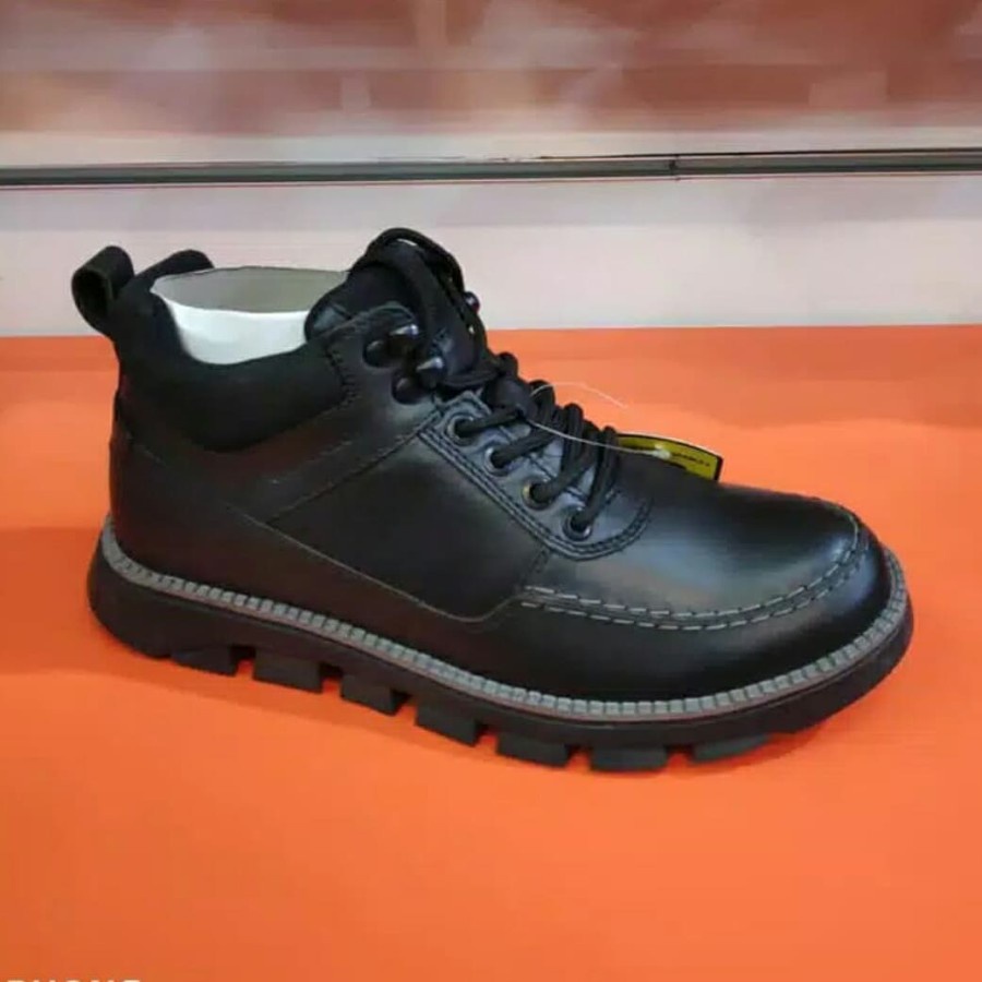 Sepatu Kulit Pakalolo Boot N08195 - Black