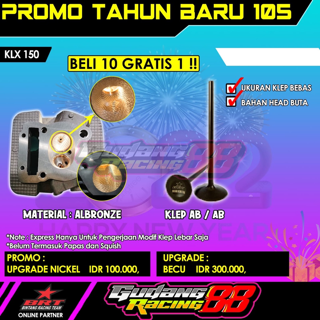 HEAD KLX 150 BRT CYLINDER HEAD KLX 150 BRT ALBRONZE NICKEL BRONZE BECU