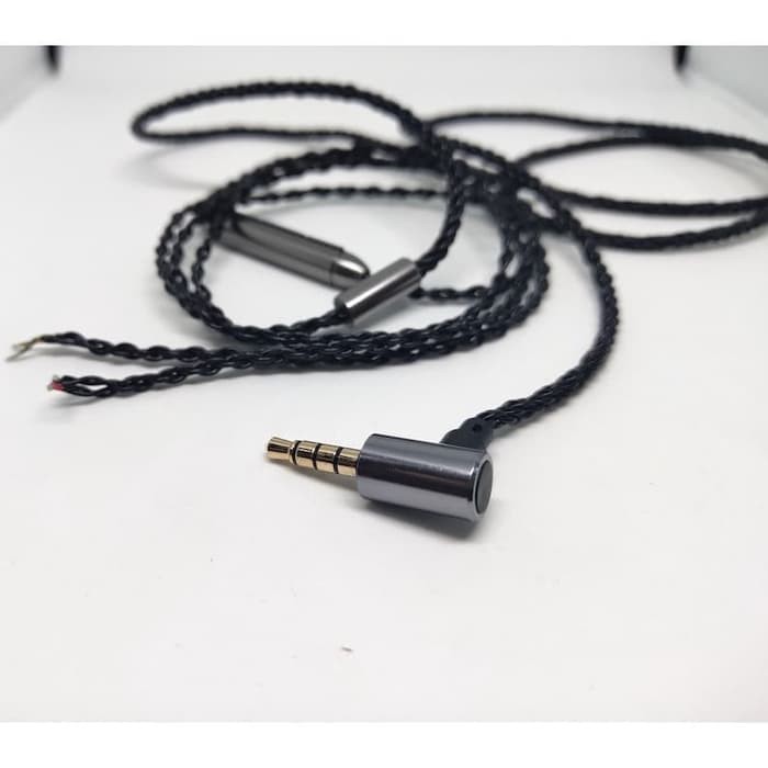 Earphone Cable Replacement With Mic Volume Control 8 Braid