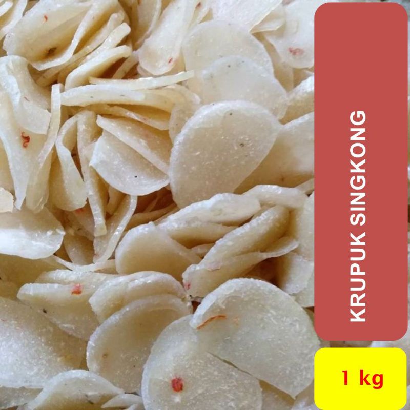 Kerupuk Krupuk Singkong Pedas Mentah 1000g