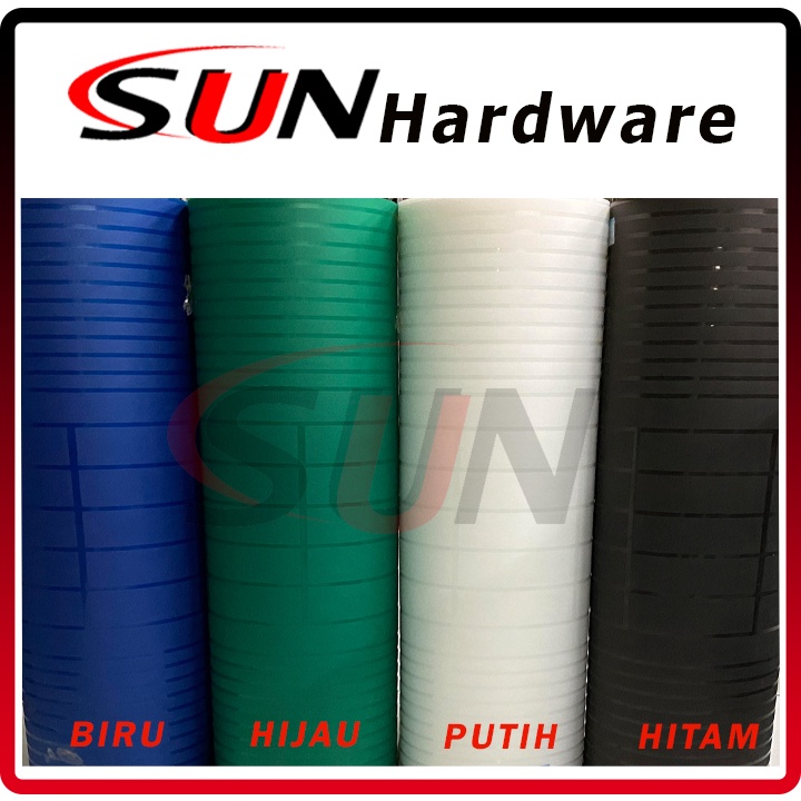 Fiber Pagar Plastik Kotak Minimalis Biru Putih Hitam Hijau Per Meter