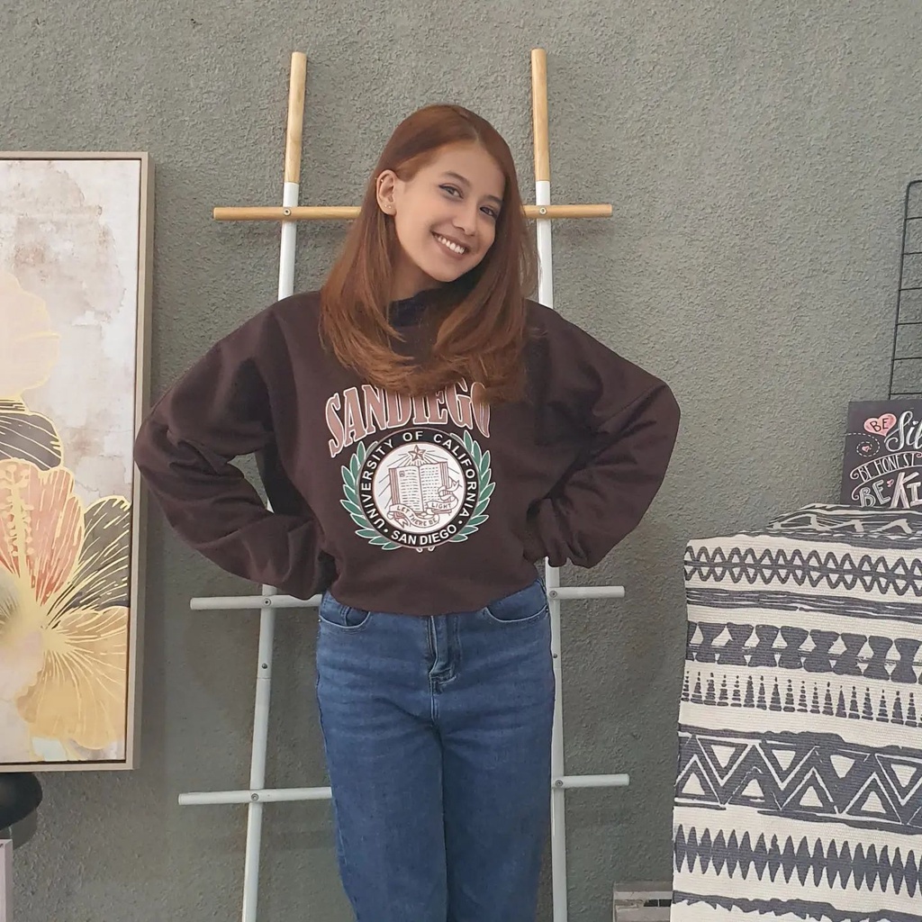 [CYC | COD] REALPICT | Outwear Sandiego Crope Sweater | Fleece Outer Wanita Trendy Murah