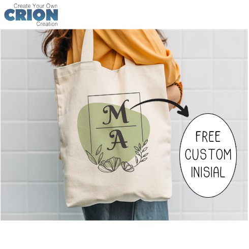 Totebag Blacu - Bisa Custom Nama - Kado/Souvenir Pernikahan - By Crion