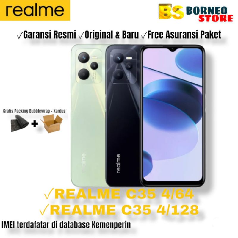 REALME C35 4/64GB - REALME C35 4/128GB - GARANSI RESMI