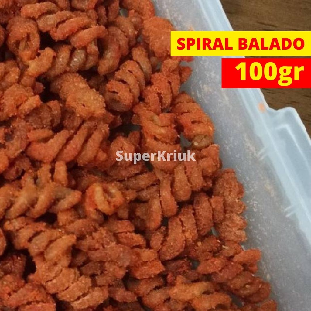 

Keripik Spiral Balado Pedas Kemasan 100gr