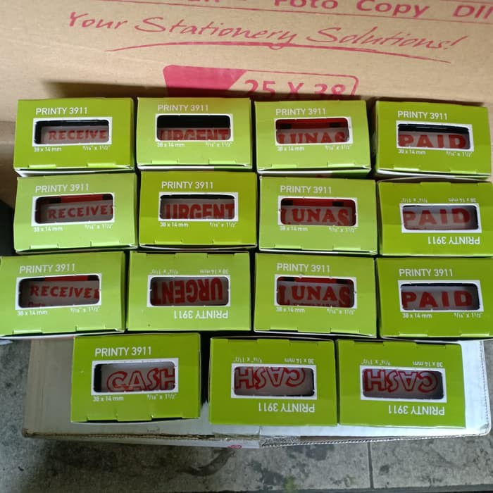 

Stampel Trodat 3911 URGENT/LUNAS/PAID/RECEIVED/CASH