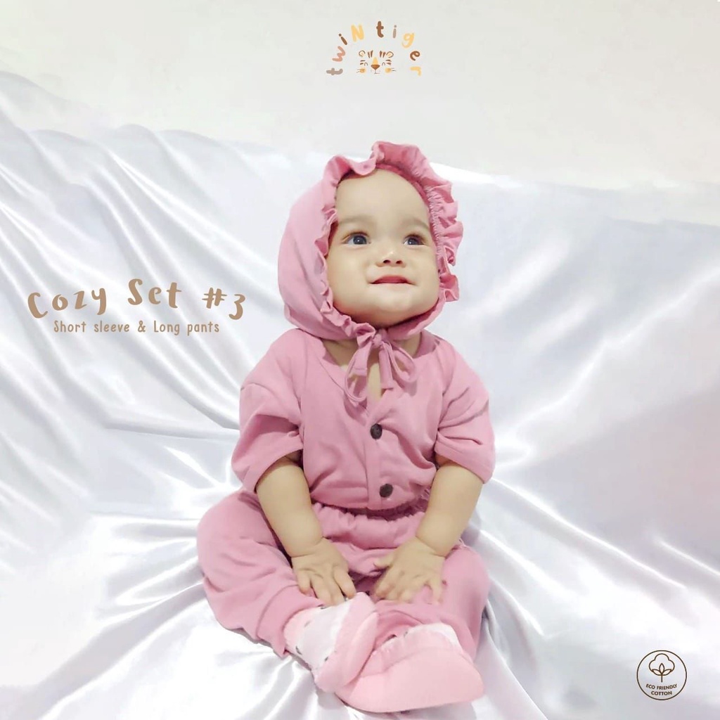 Twin Tiger COZY SET Atasan Pendek Celana Panjang Comfy Earth Wear