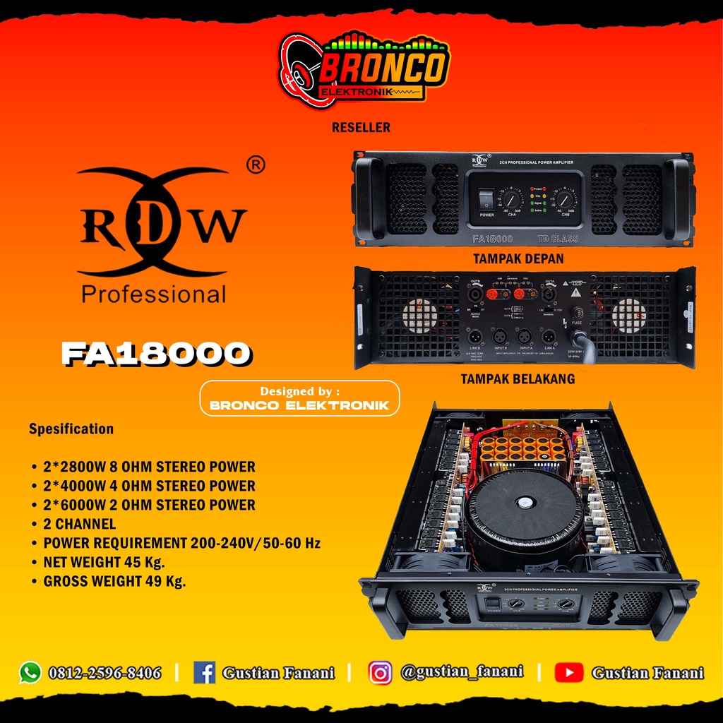 POWER RDW FA18000