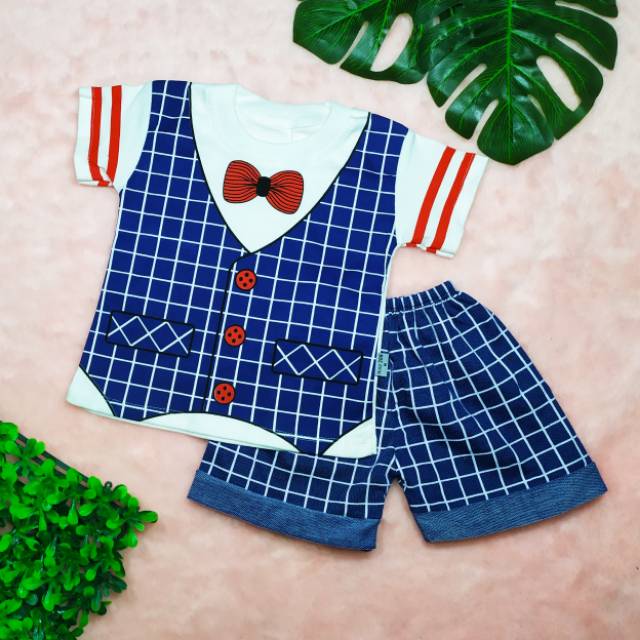 Pakaian Anak Laki-laki size 0-1tahun / Baju Model Rompi / Baju Anak Jvc Kids / G2 Boy / Kaus Anak