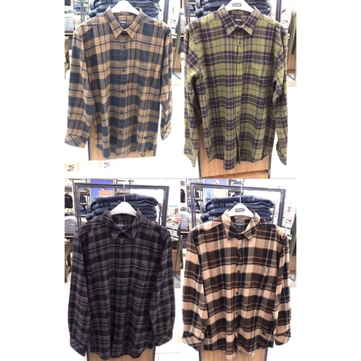 Kemeja flanel pria Brand Scotch Original (S-XL)
