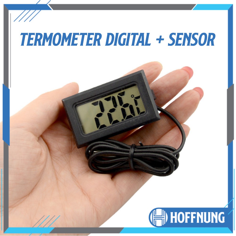 Thermometer Digital + Kabel Sensor Waterproof Probe Termometer Suhu