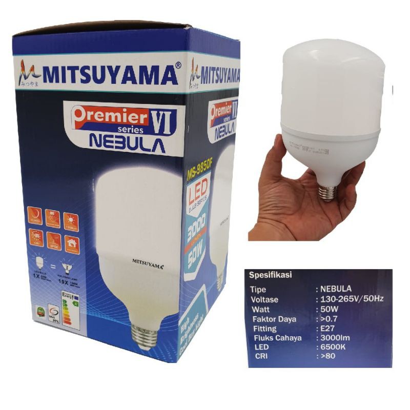 Lampu Bohlam LED 50W MS-9850F Premier Series NEBULA MITSUYAMA