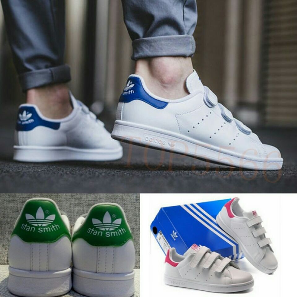 Sepatu Sneakers Casual Pria Model Adidas Stan Smith Warna Putih | Shopee  Indonesia