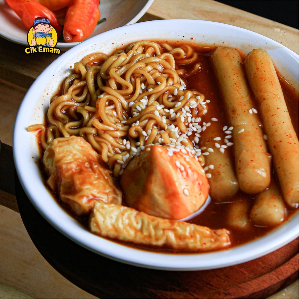 Jual Rabokki Cik Emam Tteokbokki Korea Halal Topokki Mie Ramyeon Kimchi