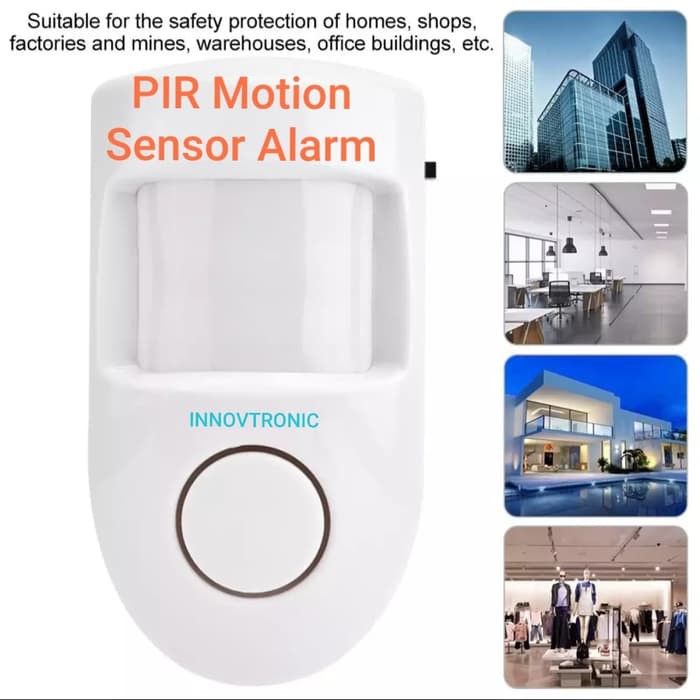 PIR Motion Sensor Alarm. Alarm Sensor Gerak Infra Merah