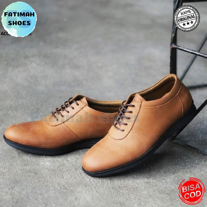 FATIMAHSHOES - Sepatu Kulit Pria Sepatu Kasual Pria Sepatu Casual Cowok Sepatu Pria Casual Sepatu Pria Formal Kulit