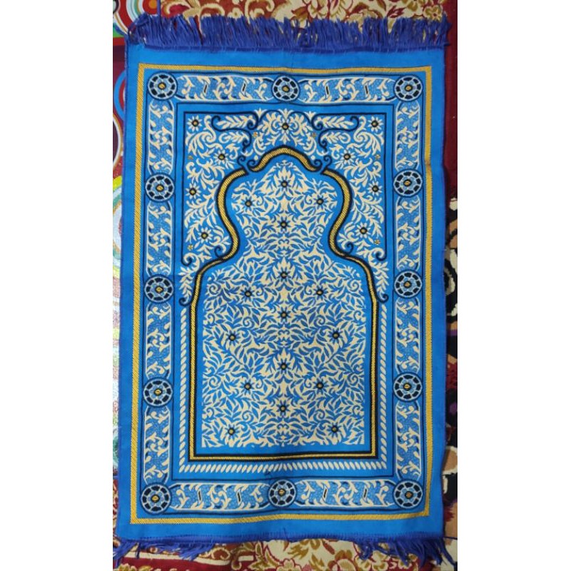 Sajadah Turki merk KANO warna biru