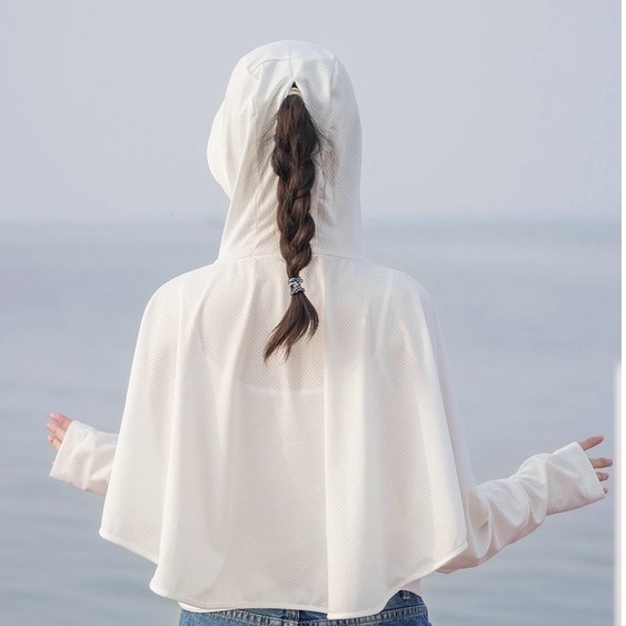 Anti UV Wanita Jacket Anti Matahari Parasut Outdoor 2299 (L/XL)-1