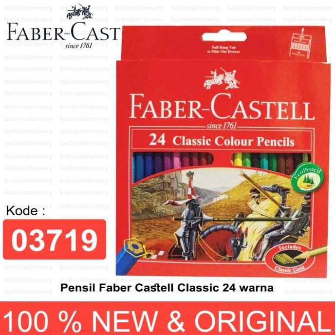 

(BISA COD) Pensil Warna Faber Castell 24 Warna Classic TERBATAS Kode 1142