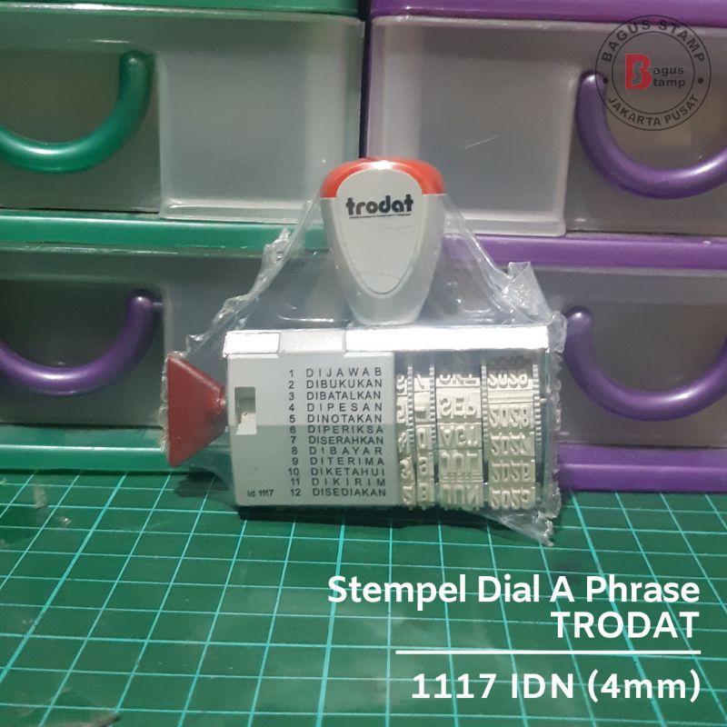 

Stempel Tanggalan Teks Trodat 1117 Phrases & Dater